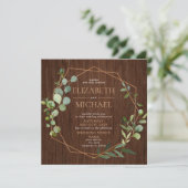 Eukalyptus-Foto Einladung (Stehend Vorderseite)