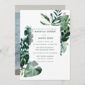 Eukalyptus-Foto Einladung (Vorne/Hinten)