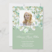 Eukalyptus-Foto-Gedenkfeier Dankeschön Karte (Vorderseite)