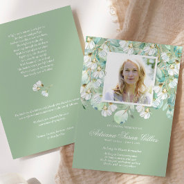 Eukalyptus-Foto-Gedenkfeier Dankeschön Karte