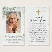 Eukalyptus-Foto-Gedenkkarte (Vorne & Hinten)