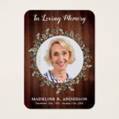 Eukalyptus-Foto-Gedenkkarte (Vorderseite)