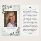 Eukalyptus-Foto-Gedenkkarte (Vorne & Hinten)