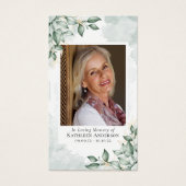 Eukalyptus-Foto-Gedenkkarte (Vorderseite)