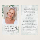 Eukalyptus-Foto-Gedenkkarte für Wasserfarben (Vorne & Hinten)