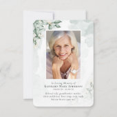 Eukalyptus-Foto-Gedenkkarte für Wasserfarben Mitteilungskarte (Vorderseite)