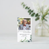 Eukalyptus-Foto-Gedenkkarte Visitenkarte (Stehend Vorderseite)