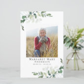 Eukalyptus-Foto-Gedenkprogramm (Stehend Vorderseite)