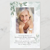 Eukalyptus-Foto-Gedenkprogramm (Vorderseite)