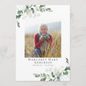 Eukalyptus-Foto-Gedenkprogramm Programm (Vorderseite)