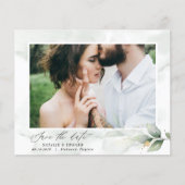 Eukalyptus Foto grün Moderne Hochzeit elegant gere (Vorderseite)