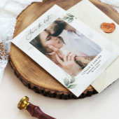 Eukalyptus Foto Grün Moderne Hochzeit Save The Date