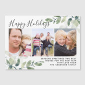 Eukalyptus Foto Happy Holidays Card Magnetkarte (Vorderseite)