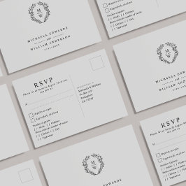 Eukalyptus-Foto Hochzeit RSVP Postkarte