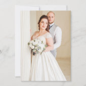 Eukalyptus-Foto Hochzeit von Grün-Goldgrün Einladung (Vorderseite)