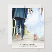 Eukalyptus-Foto Hochzeitsempfang (Rückseite)