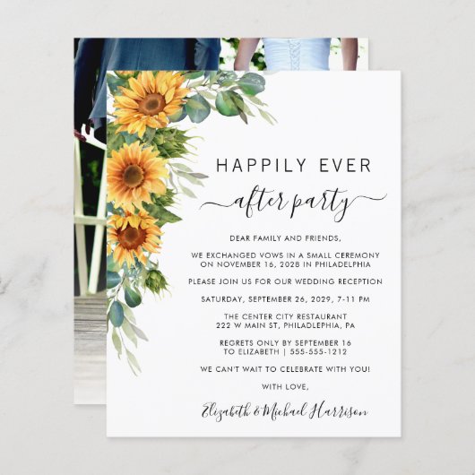 Eukalyptus-Foto Hochzeitsempfang (Vorne/Hinten)