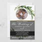 Eukalyptus-Foto in einer Hochzeit Einladung (Vorderseite)