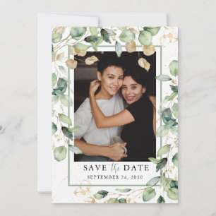Eukalyptus-Foto LGBTQ Save The Date