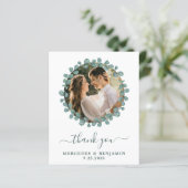 Eukalyptus Foto Moderne Hochzeit Vielen Dank (Stehend Vorderseite)