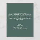 Eukalyptus Foto Moderne Hochzeit Vielen Dank (Rückseite)