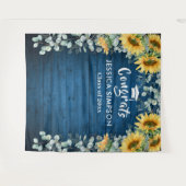 Eukalyptus-Foto Moderne Sonnenblumen Rustikaler Hi Wandteppich (Vorderseite (Horizontal))