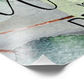 Eukalyptus-Foto Modernes Hochzeitssymbol Fotodruck (Ecke)