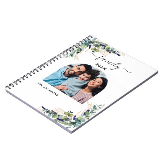 Eukalyptus-Foto Notizblock (Linke Seite)