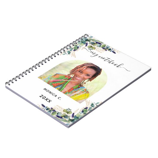 Eukalyptus-Foto Notizblock (Linke Seite)