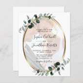 Eukalyptus-Foto QR-Code Einladung (Vorne/Hinten)