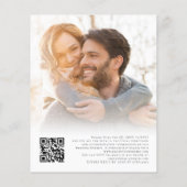 Eukalyptus-Foto QR-Code Hochzeitsempfang (Rückseite)