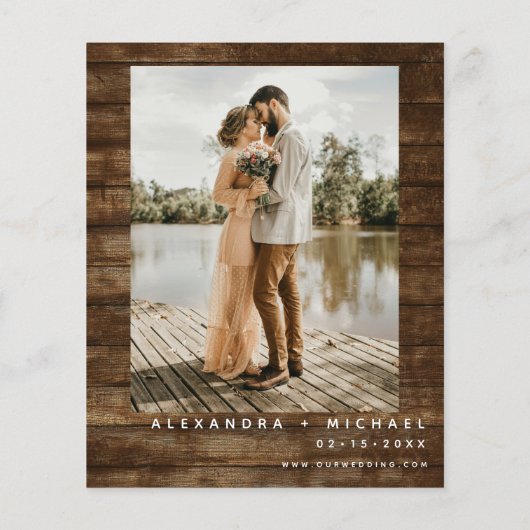 Eukalyptus-Foto Rustikale Hochzeit (Rückseite)