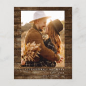 Eukalyptus-Foto Rustikale Hochzeit Flyer (Hinten)