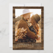 Eukalyptus-Foto Rustikale Landeshochzeit Einladung (Rückseite)