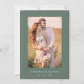 Eukalyptus-Foto Save the Date (Rückseite)