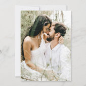 Eukalyptus-Foto Save the Date Einladung (Rückseite)