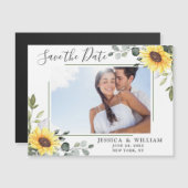 Eukalyptus-FOTO Save the Date Magnetkarte (Vorne/Hinten)