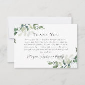 Eukalyptus Foto Taufe Dankeskarte (Vorderseite)