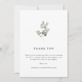 Eukalyptus-Foto Vielen Dank Dankeskarte