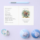 Eukalyptus FOTO Wedding Program Greenery PAPER Flyer (Einzeln)
