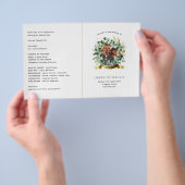 Eukalyptus FOTO Wedding Program Greenery PAPER Flyer (Handgriff)