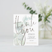 Eukalyptus Foto Wedding Vielen Dank (Stehend Vorderseite)