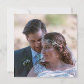 Eukalyptus Foto Wedding Vielen Dank Mitteilungskarte (Rückseite)