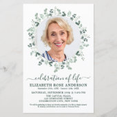 Eukalyptus-Foto zum Feiern des Lebens (Vorderseite)