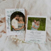 Eukalyptus-Foto zum Hochzeitsfeiern Einladung