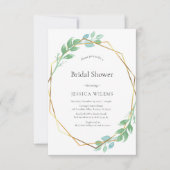 Eukalyptus Frame Bridal Dusche Einladung (Vorderseite)