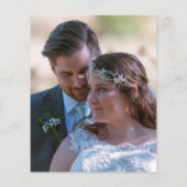 Eukalyptus Frame Foto Hochzeit Vielen Dank (Rückseite)