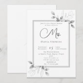 Eukalyptus Frame Future Frau Brautparty Einladung (Vorne/Hinten)
