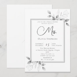 Eukalyptus Frame Future Frau Brautparty Einladung