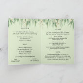 Eukalyptus Frame Green Gold Foliage Einladung (Innenseite)
